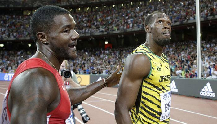 VIDEO: USA&#039;s Justin Gatlin breaks Usain Bolt 100m world record, but it won&#039;t count...