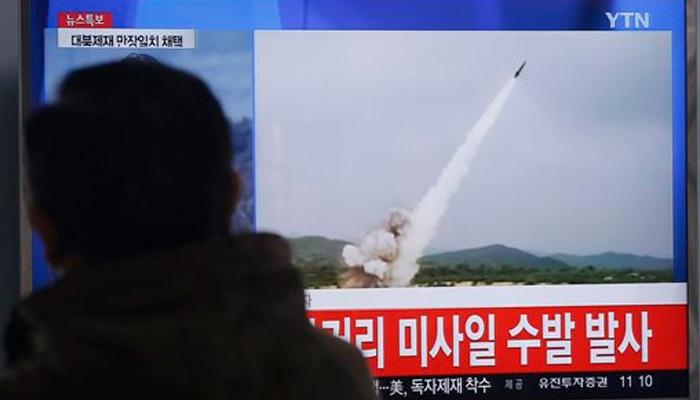 North Korea fires short-range projectiles after UN sanctions North Korea fires short-range projectiles after UN sanctions