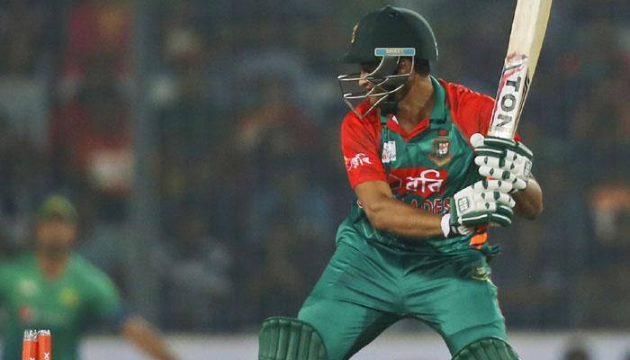 Shakib Al Hasan: Bangladesh all-rounder reprimanded for &#039;hitting&#039; stumps during Asia Cup match