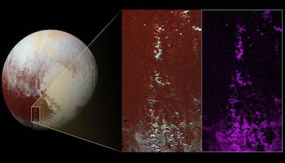 New Horizons spots methane on Pluto's snowcapped peaks