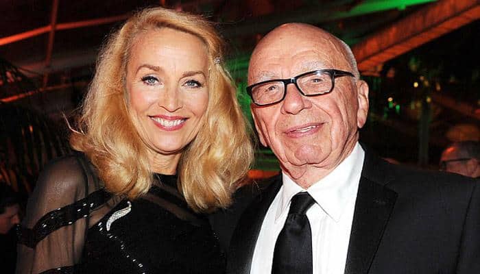 &#039;Happiest man in world&#039; Rupert Murdoch marries ex-model Jerry Hall