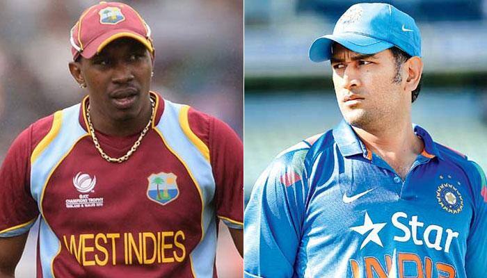 ICC World Twenty20: Shocking! Dwayne Bravo grabs MS Dhoni&#039;s collar after warm-up match...