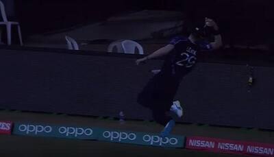 MUST WATCH VIDEO: Scotland's Michael Leask takes unbelievable catch at long-off against Zimbabwe