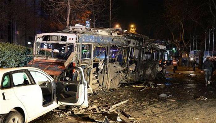 34 killed and 125 injured in central Ankara suicide car bombing