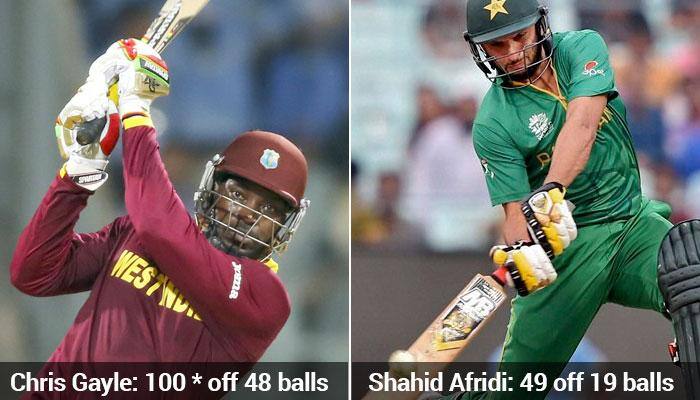 WATCH COMPLETE HIGHLIGHTS: Chris Gayle&#039;s 47-ball century; Shahid Afridi&#039;s 19-ball 49 in ICC World T20