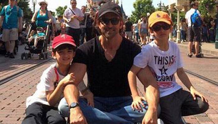 Check out Hrithik Roshan&#039;s &#039;Dubai Madness&#039; with kids; this man proves to be a cool dad! - Watch