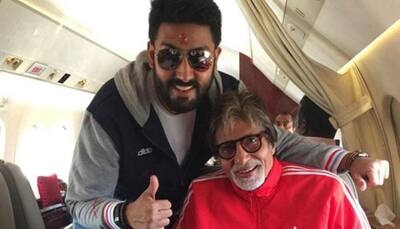 Cricket fever! When Amitabh Bachchan, Abhishek headed to Kolkata for the grand India vs Pakistan match: See pic