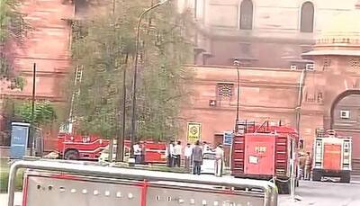 Fire breaks out in Delhi's South Block at gate number 8 near Foreign Ministry's office
