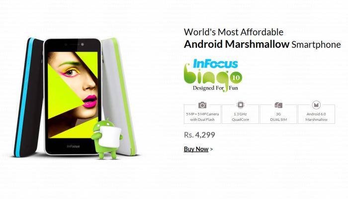 World's most affordable Android Marshmallow smartphone launched at Rs 4,299