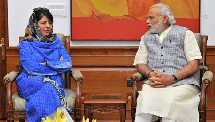 Mehbooba Mufti has &#039;positive&#039; talks with PM Narendra Modi over J&amp;K govt formation