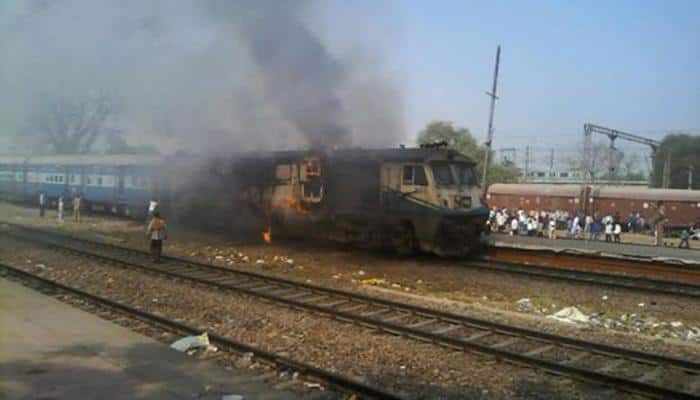 Engine of passenger train catches fire in Delhi, all safe
