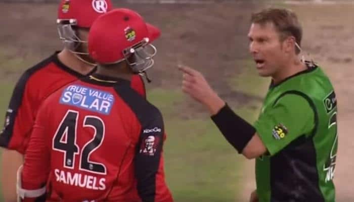 SHOCKING VIDEO: When Shane Warne said &quot;F*** you&quot; to Marlon Samuels during Live match!