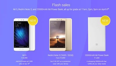 Xiaomi Mi Festival on April 6: Mi 5, Redmi Note 3, Mi Power Bank on top deals