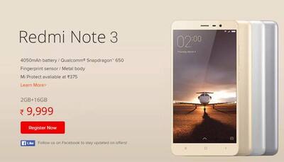 Xiaomi Redmi Note 3 to go on flash sale again today