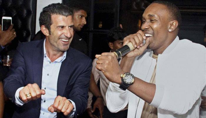 WATCH: After rocking cricket world, Dwayne Bravo’s ‘Champion’ floors Luis Figo