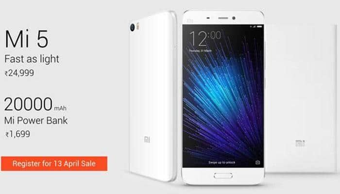 Xiaomi Mi 5 smartphone to go on sale again in India on April 13