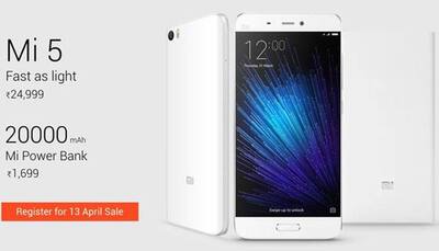 Xiaomi Mi 5 smartphone to go on sale again in India on April 13
