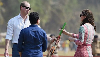 Sachin Tendulkar discusses ICC World T20 final with visiting Prince Williams