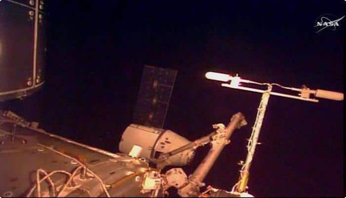 SpaceX's Dragon arrives at ISS with inflatable space habitat