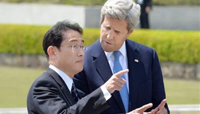 John Kerry pays landmark visit to Hiroshima atomic bomb memorial