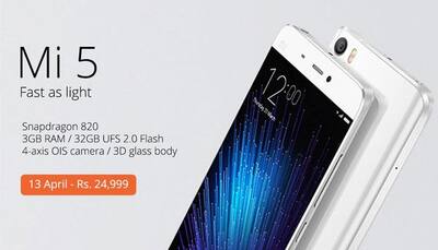 Xiaomi Mi 5 second flash sale in India tomorrow 
