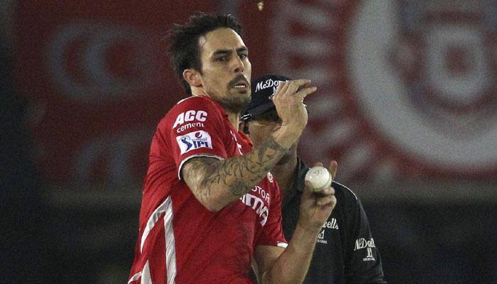 Watch: When KXIP&#039;s Mitchell Johnson showed his football skills against Gujarat Lions