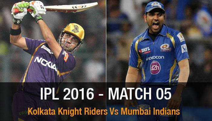 Indian Premier League 2016: Mumbai Indians vs Kolkata Knight Riders - As it happened...