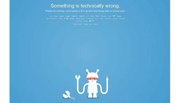 Twitterati suffer brief outage across the globe!
