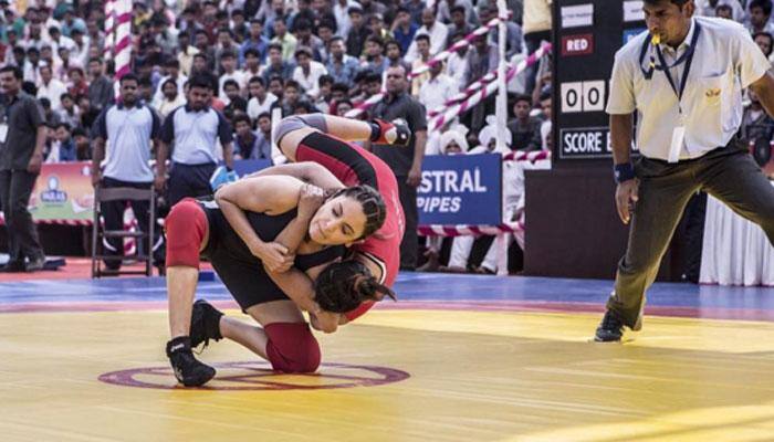 Leaked? Anushka Sharma on the sets of  'Sultan'