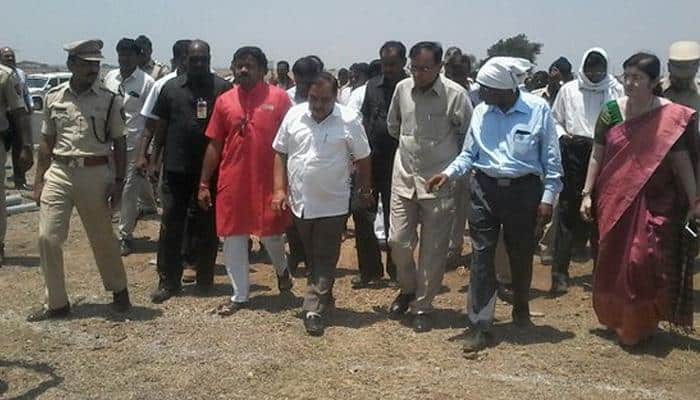 SHAME! Thousands of litres of water wasted for Eknath Khadse&#039;s visit to drought-hit Latur