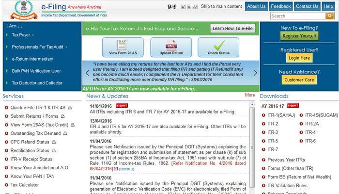 All ITRs activated for e-filing: IT Dept