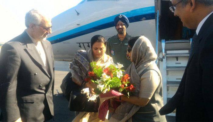 Sushma Swaraj arrives in Iran with an aim to boost ties