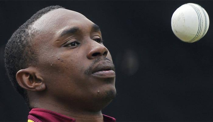 Gujarat Lions all-rounder Dwayne Bravo reprimanded for showing dissent at the umpire&#039;s decision