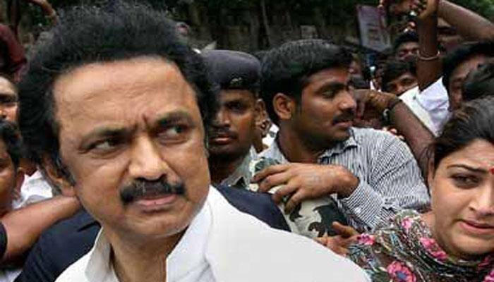 Tamil Nadu polls: Stalin guides hearse out of his crowded rally