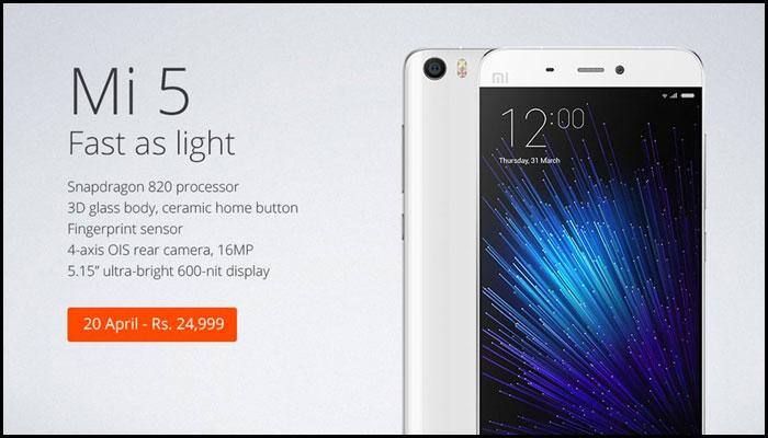 Xiaomi Mi 5, Redmi Note 3 next flash sale on April 20 at 2:00 pm