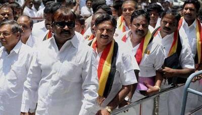DMDK chief Vijayakanth loses cool while campaigning, threatens to slap journalists