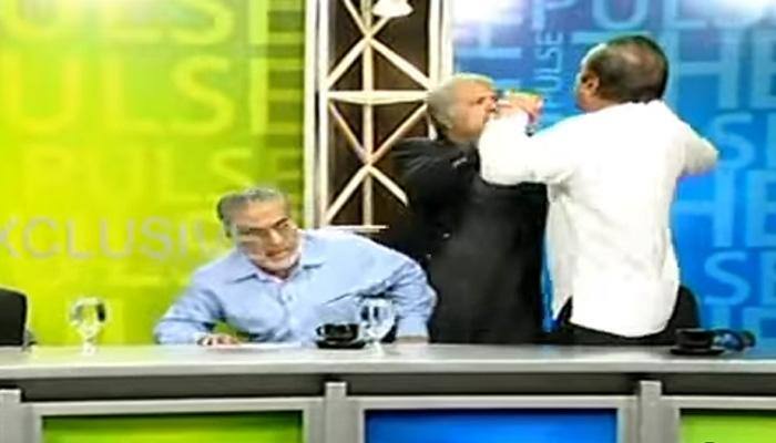 OMG! Fierce fight breaks out during live TV news debate show in Pakistan - WATCH