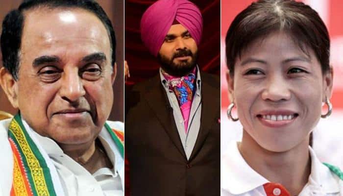 It&#039;s official! Subramanian Swamy, Navjot Singh Sidhu, Mary Kom, 3 others nominated to Rajya Sabha