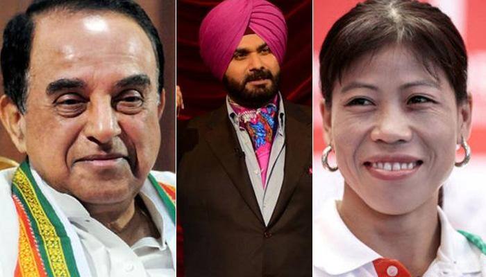 It's official! Subramanian Swamy, Navjot Singh Sidhu, Mary Kom, 3 others nominated to Rajya Sabha
