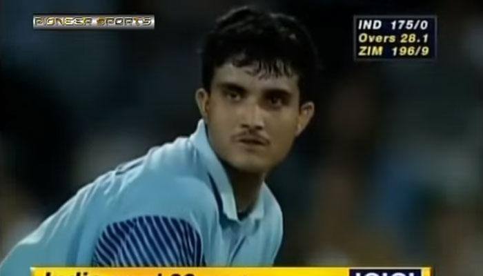 WATCH: Dadagiri! Sourav Ganguly clears the roof three times in a match against Zimbabwe