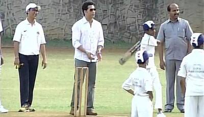 VIDEO: Cricket legend Sachin Tendulkar turns 43, celebrates birthday playing with children in Mumbai