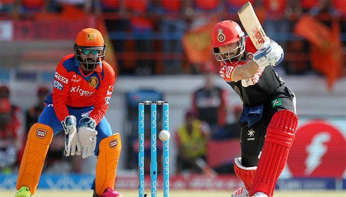 WATCH: Royal Challengers Bangalore skipper Virat Kohli&#039;s 100* off 63 balls against Gujarat Lions