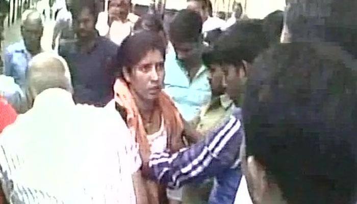 Watch: Woman slips into gap between train and platform in Gwalior, rescued