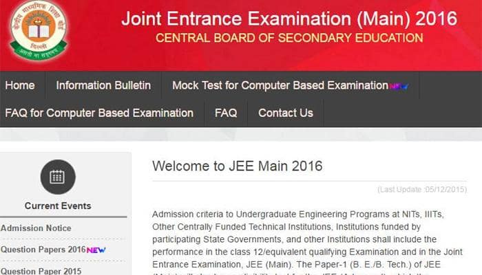 JEE Main Results 2016 to be declared today on 27th April 2016