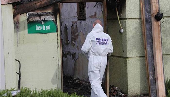 Fire ravages Muslim prayer hall in Corsica, criminal attack suspected