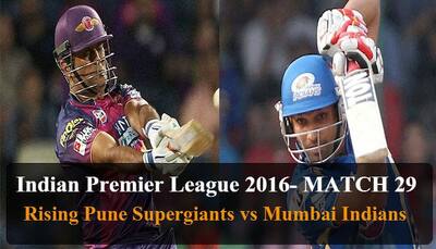 Indian Premier League 2016: Rising Pune Supergiants vs Mumbai Indians - As it happened... 