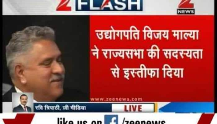 Vijay Mallya resigns from Rajya Sabha