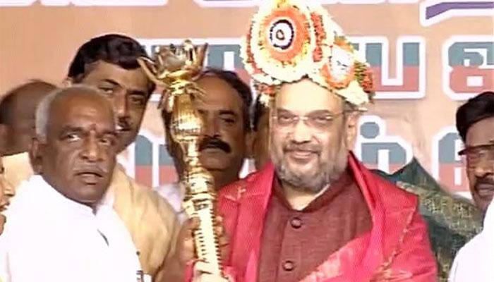 Tamil Nadu polls: Branding Congress, AIADMK, DMK as corrupt, Amit Shah seeks mandate for BJP