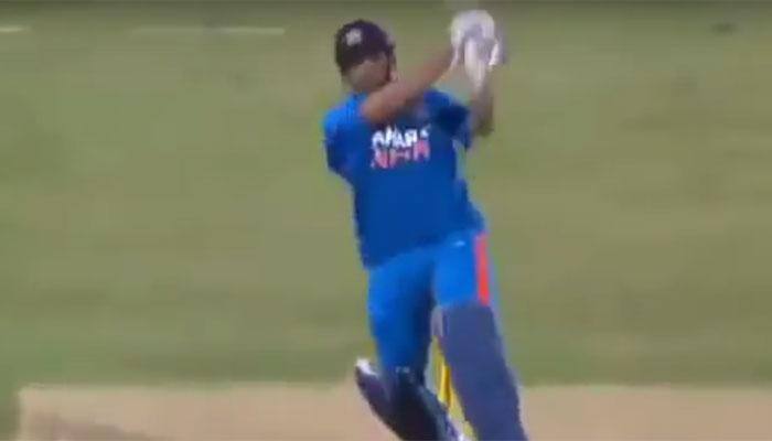 VIDEO: That's huge! When MS Dhoni smashed Australian pacer for a 112m Six!