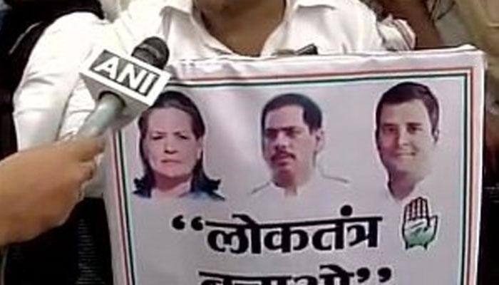 Robert Vadra entering politics? Sonia Gandhi's son-in-law figures in Congress' 'Save Democracy March' posters